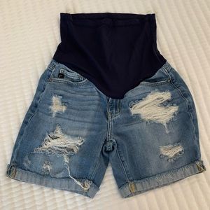 Pink Blush Maternity Shorts